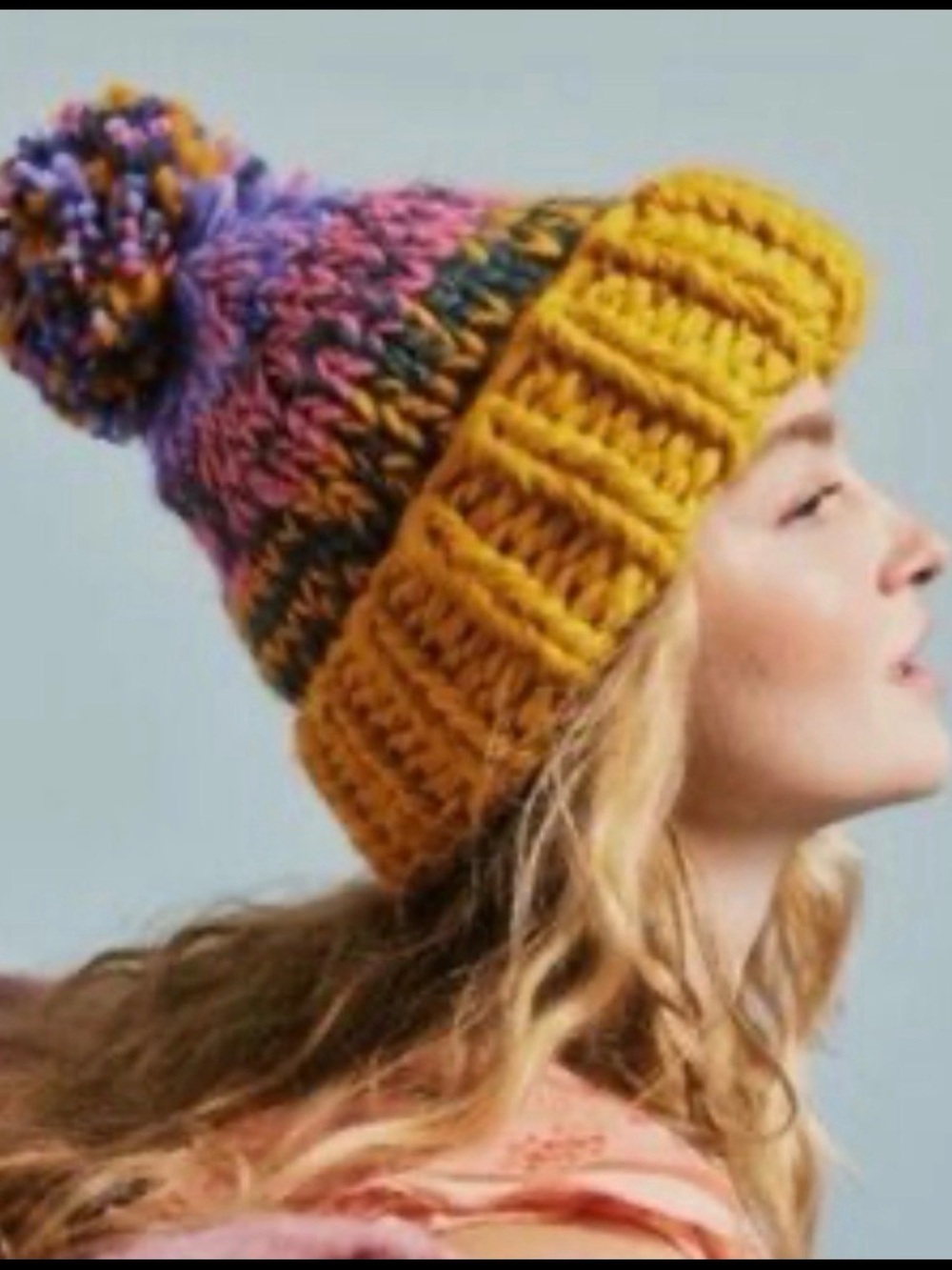 Free People Tide Knit Pom Beanie